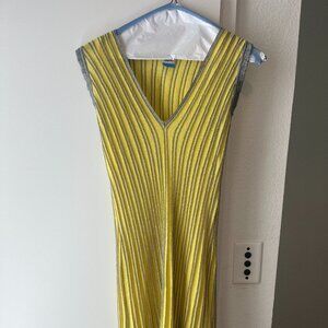M Missoni Yellow and Silver Cocktail Dress